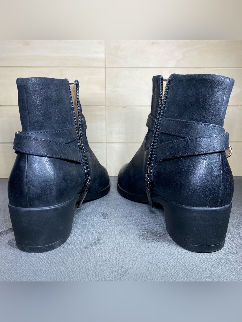 Dansko Cagney Boots Women's Size 8 Shoes Black Leather Zip Ankle Booties EU38 - Picture 7 of 12